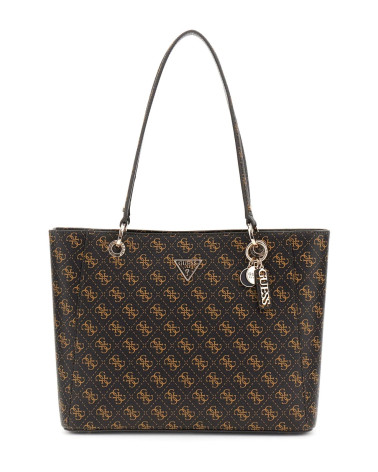 **Meta Title:** Buy GUESS Noelle II Tote - Elegant Brown Logo